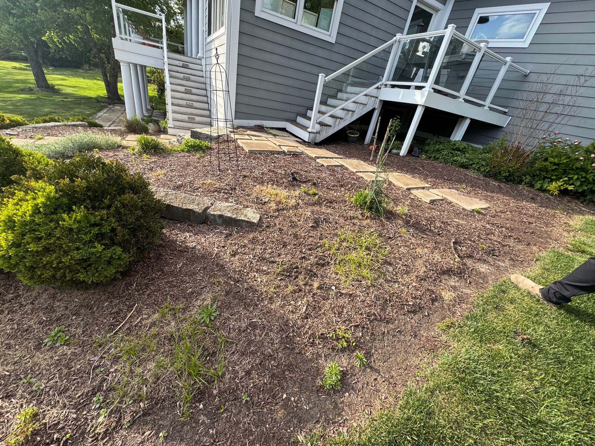 Gallery photos for Retaining Wall Drainage Fix and Full Yard Cleanup: Image #7